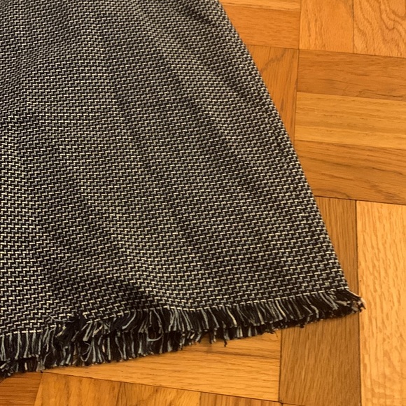 Loft Twill Fit n Flare Blue Dress Size 4 - Picture 6 of 7